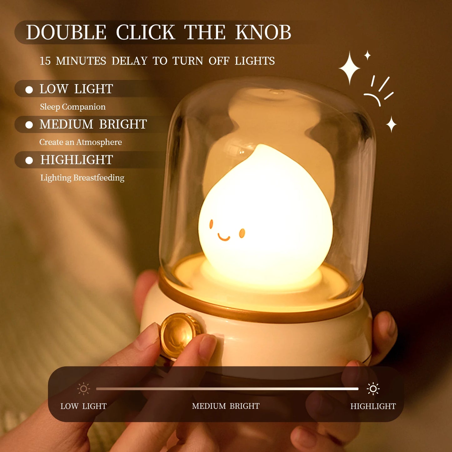 Mini Desktop LED Night Lamp - Cute USB Rechargeable Cartoon Table Lamp for Coffee Bar, Home Decor, and Bedroom